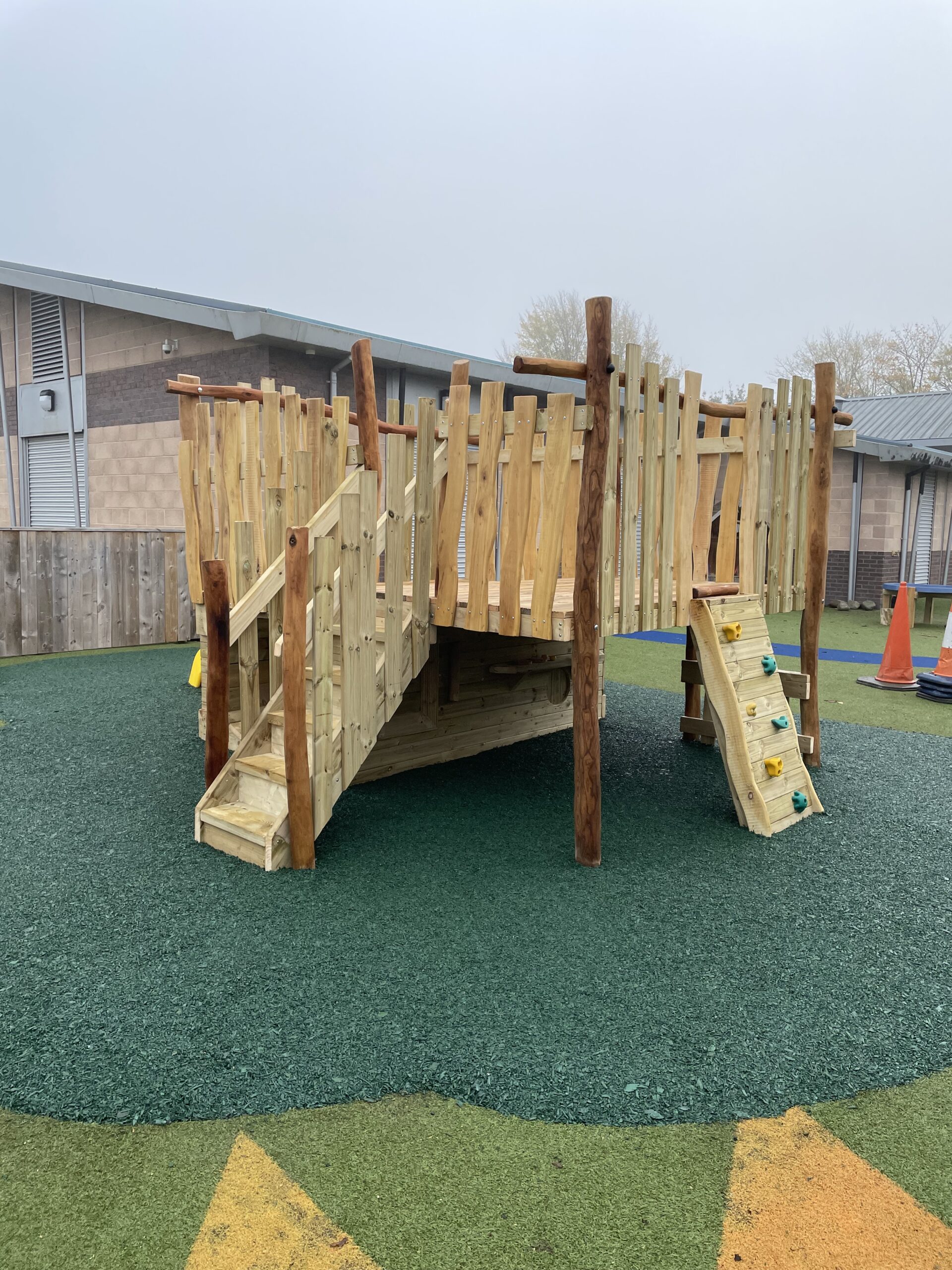 Playground climbing frame