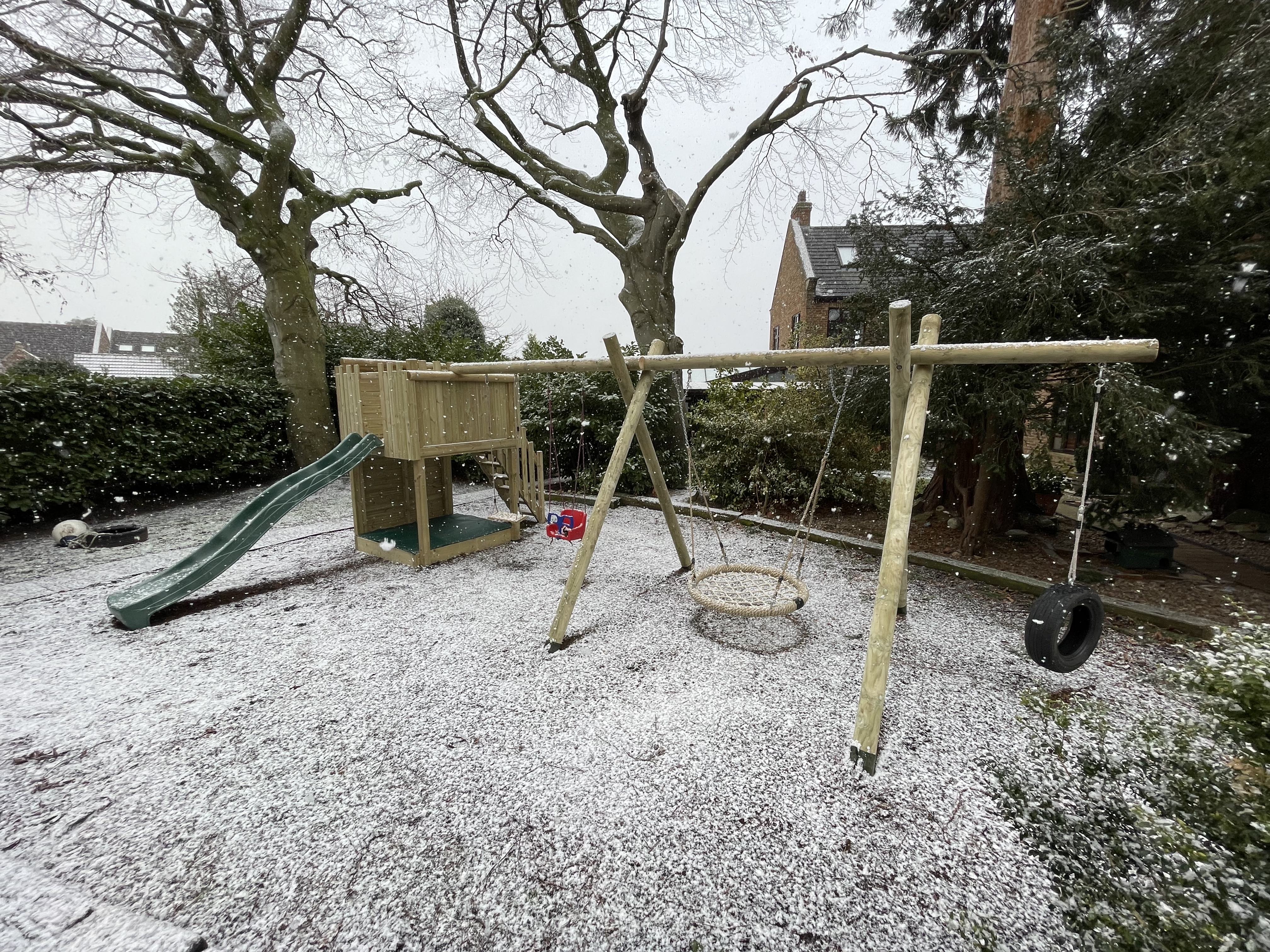 Playground climbing frame